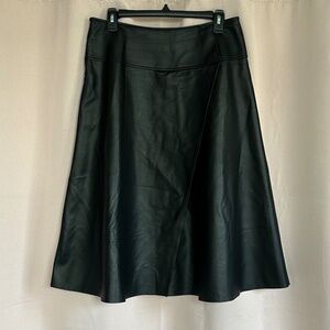 Smart Universe Wear faux leather midi skirt